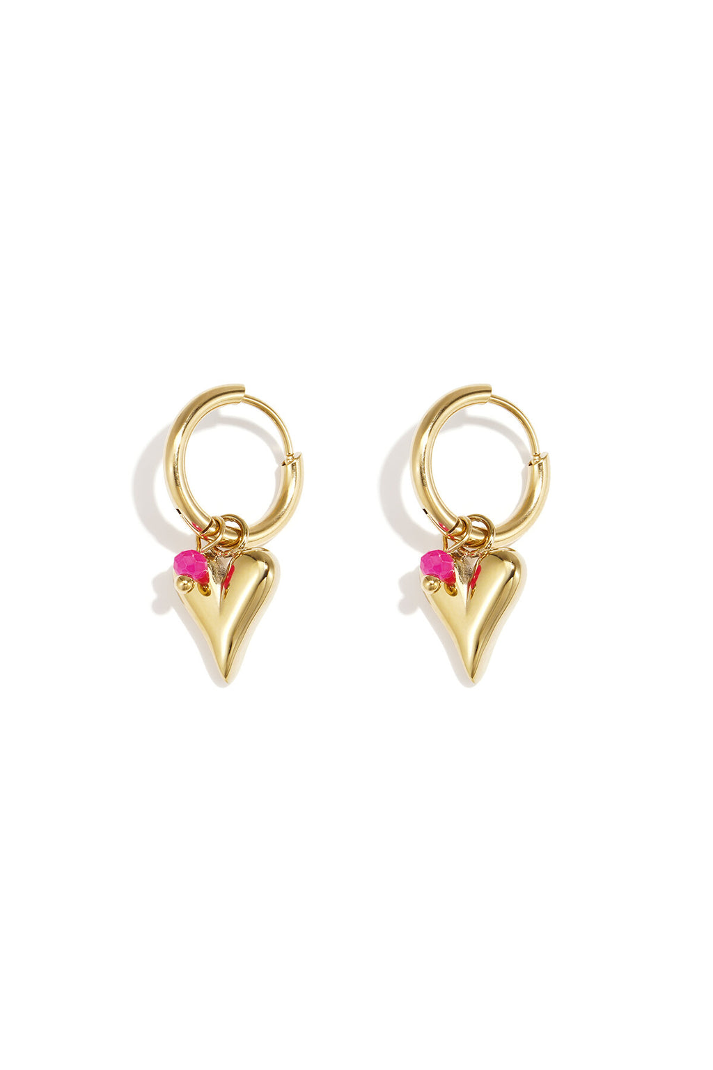 vivid heart oorbellen