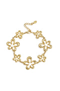 Armband met speelse bloemen in variërende maten
