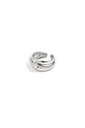 Gelaagde ring met steentjes