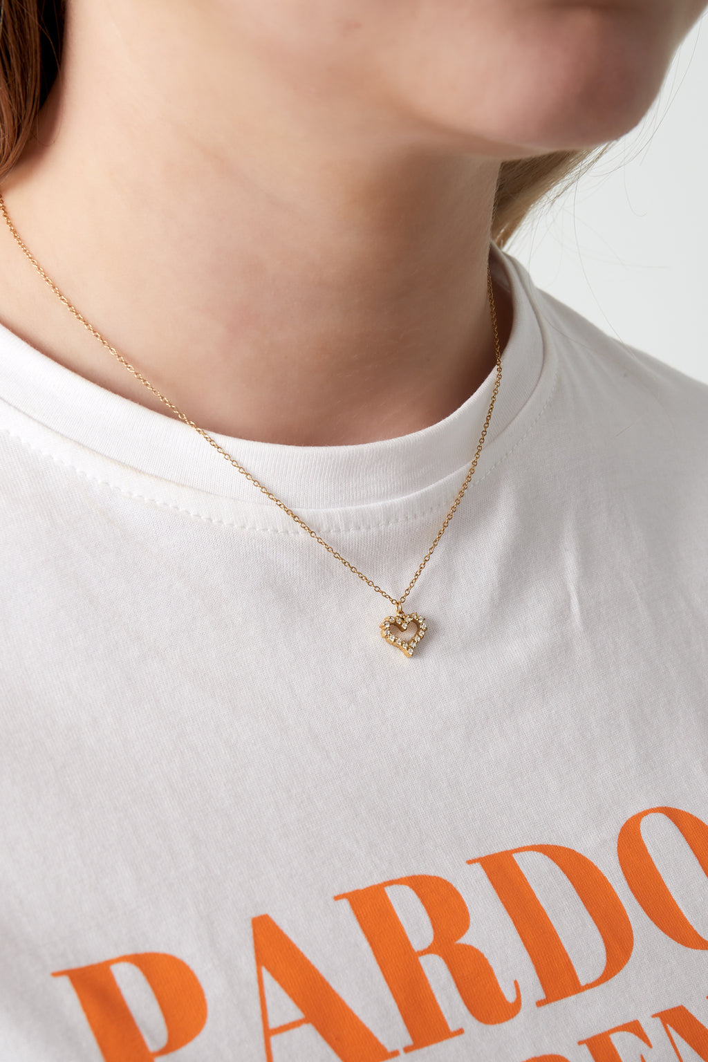 Ketting strass hartje